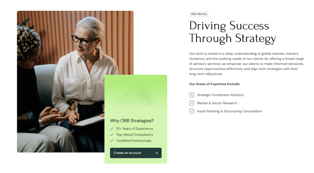 Orb Strategies strategy and advisory overview