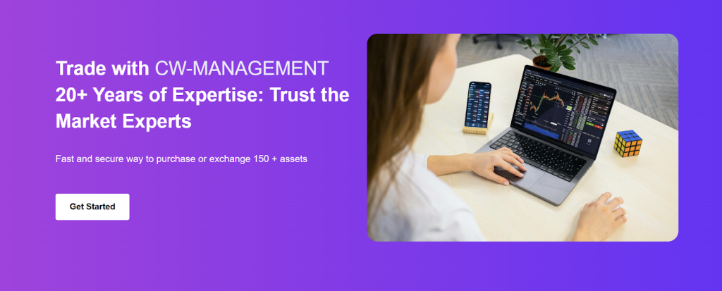 Market experts and analysis section on the CW Management website